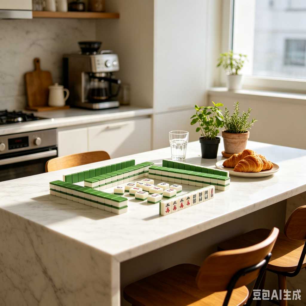 antique style mahjong set
